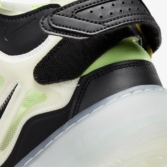 Nike Air Force 1 Mid React Sail Black Ghost Green Men's Size 9.5 - Picture 9 of 11